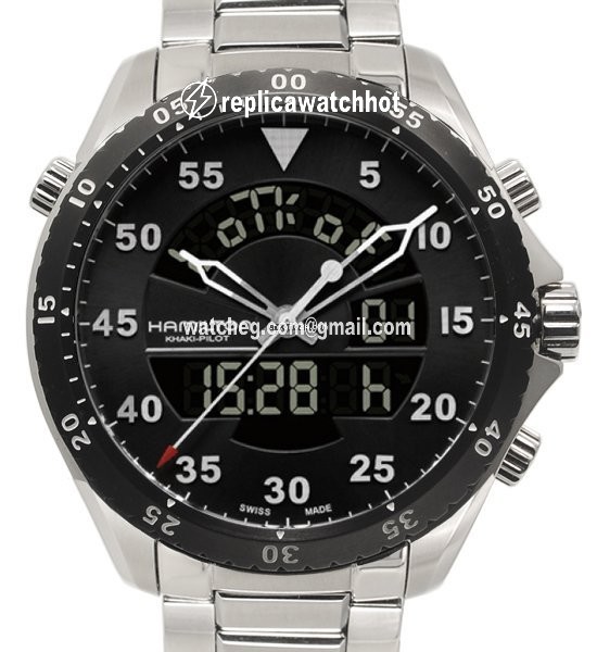 Hamilton Khaki Flight Timer Mens watch Unisex Quartz Steel H64554131