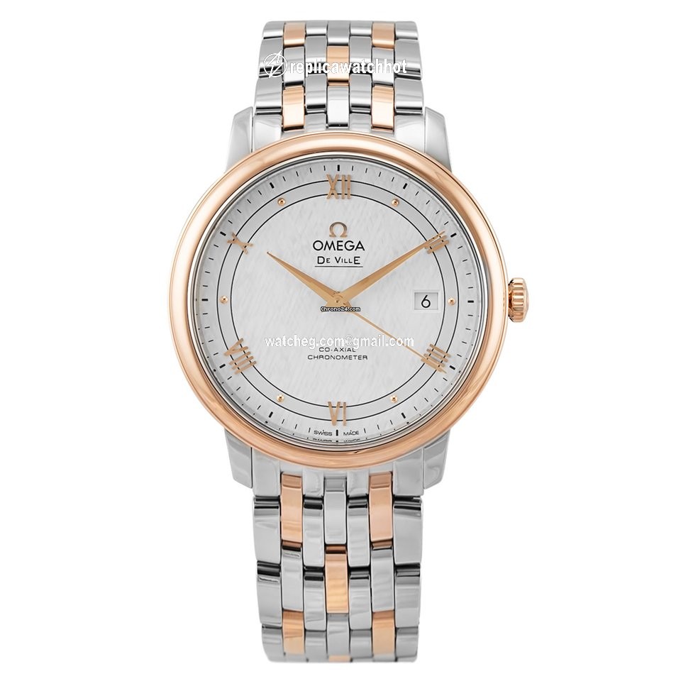 Omega De Ville Prestige Mens watch Unisex Automatic Gold Steel 424.20.40.20.02.002