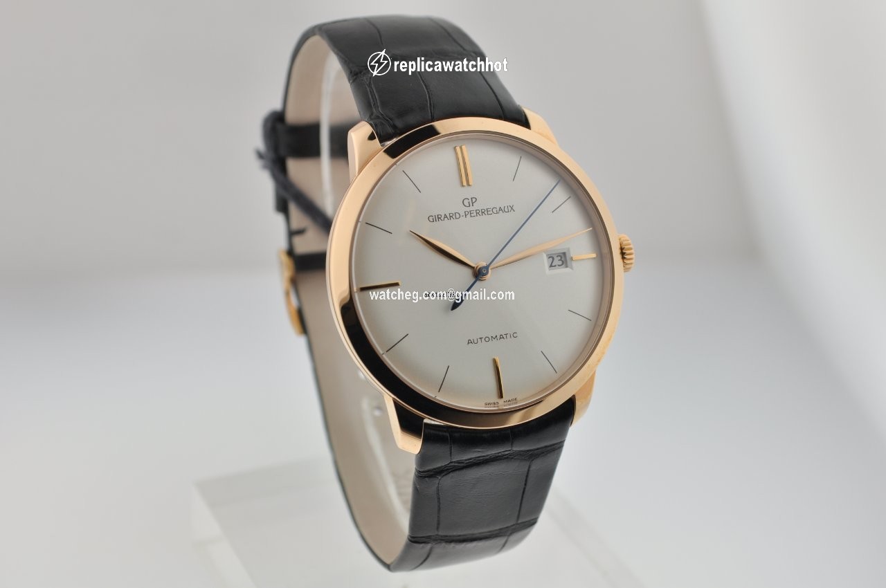 Girard Perregaux 1966 Mens watch Unisex Automatic Rose gold 49525-52-131-BK6A