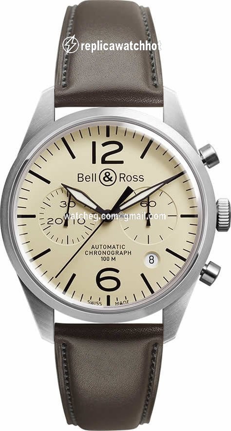 Bell & Ross BR V1 Mens watch Unisex Automatic Steel BRV126-BEI-ST-SCA