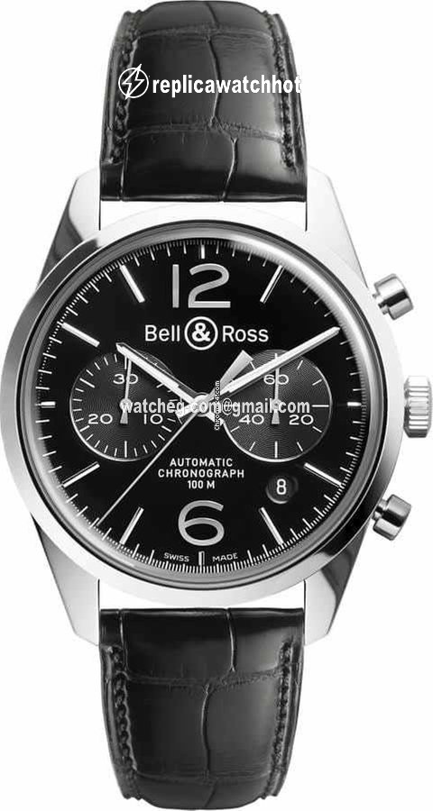 Bell & Ross Vintage Mens watch Unisex Automatic Steel BRG126-BL-ST-SCR