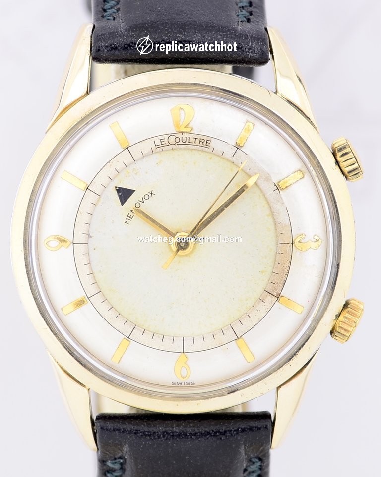 Jaeger-LeCoultre Mens watch Unisex Manual winding Gold Steel Memovox Vintage
