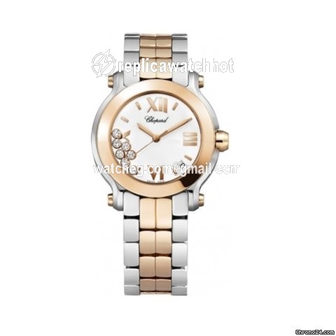 Chopard Happy Sport Womens watch Quartz Gold Steel 278488-9001