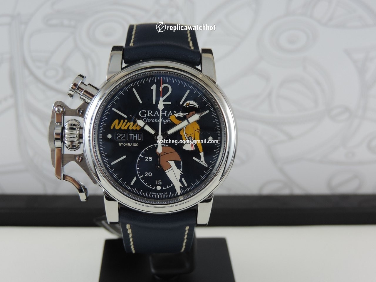 Graham Chronofighter Mens watch Unisex Automatic Steel 2CVAS.U04A.L129S