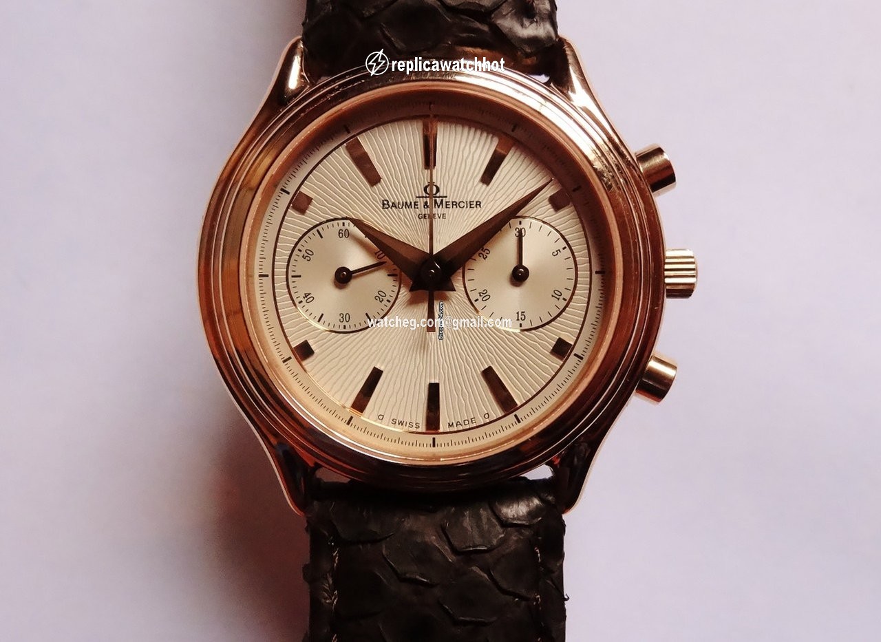 Baume & Mercier Mens watch Unisex Manual winding Rose gold MV045184