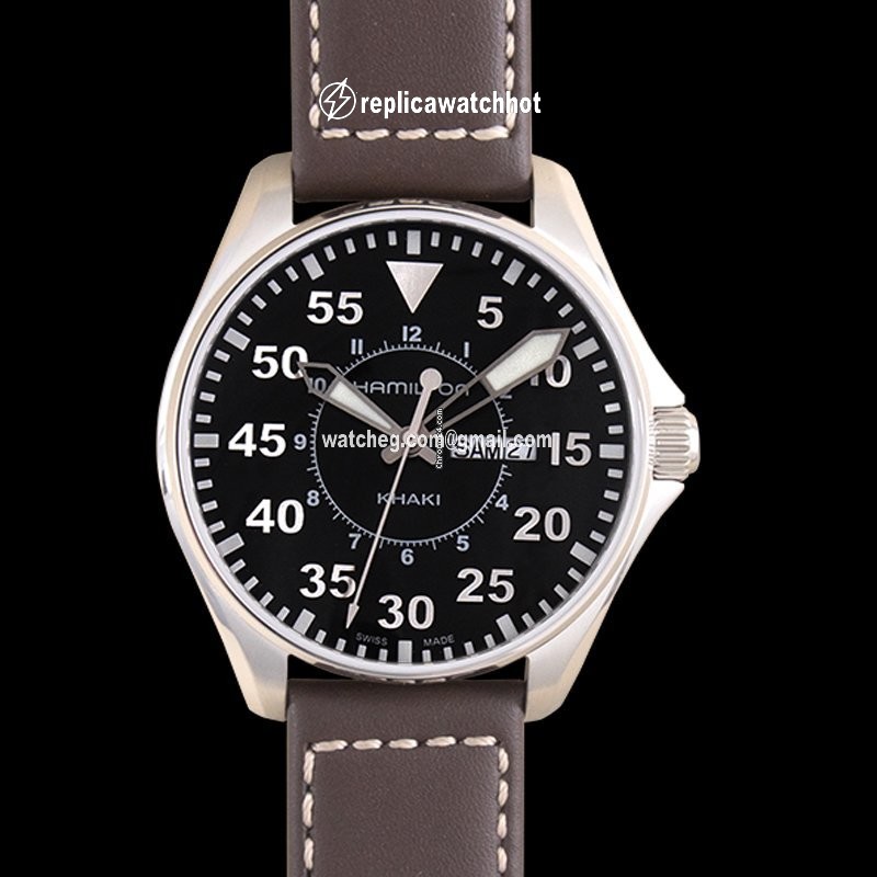 Hamilton Khaki Pilot Mens watch Unisex Quartz Steel H64611535