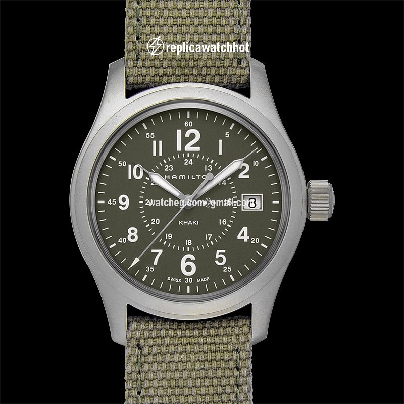 Hamilton Khaki Field Mens watch Unisex Quartz Steel H68201963