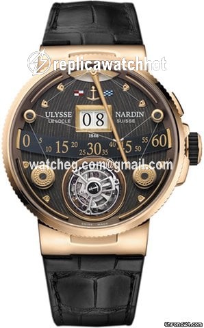 Ulysse Nardin Marine Grand Deck Mens watch Unisex Manual winding Rose gold 6302-300 GD