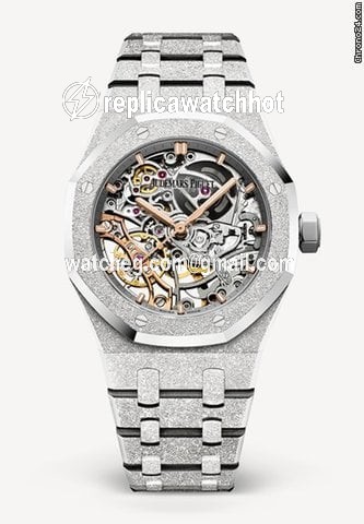 Audemars Piguet Royal Oak Double Balance Wheel Openworked Mens watch Unisex Automatic White gold 15466BC.GG.1259BC.01