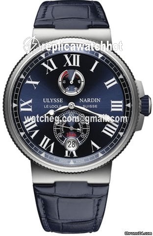 Ulysse Nardin Marine Chronometer Manufacture Mens watch Unisex Automatic Steel 1183-122 43