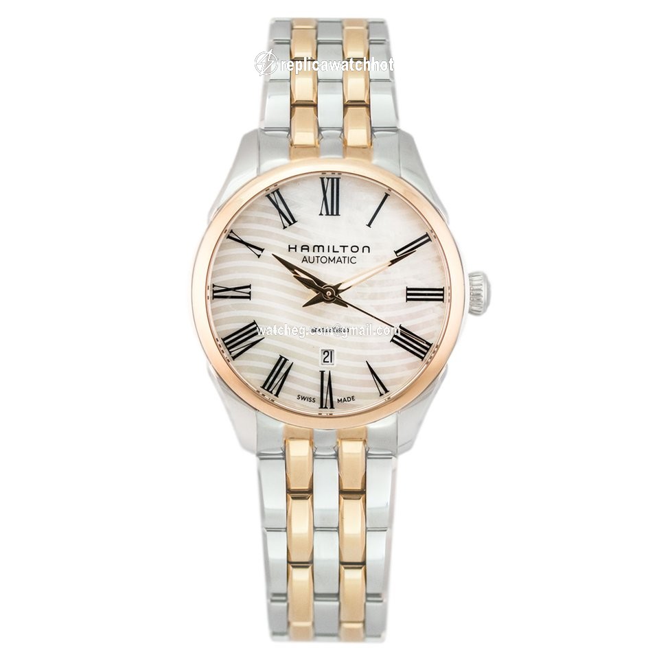 Hamilton Jazzmaster Lady Womens watch Automatic Gold Steel H42225191