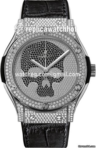 Hublot Classic Fusion 45, 42, 38, 33 mm Mens watch Unisex Automatic Titanium 542.NX.9000.LR.1704.SKULL