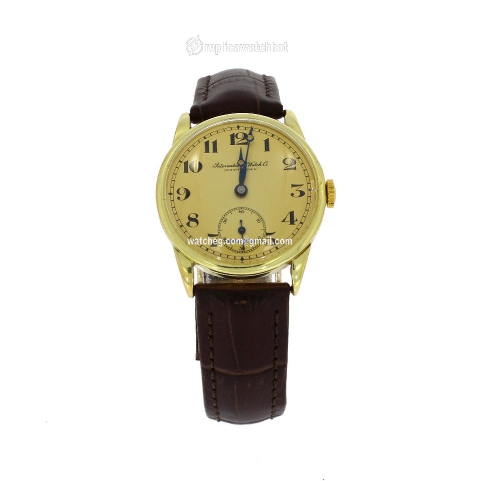 IWC Mens watch Unisex Manual winding Yellow gold 975402