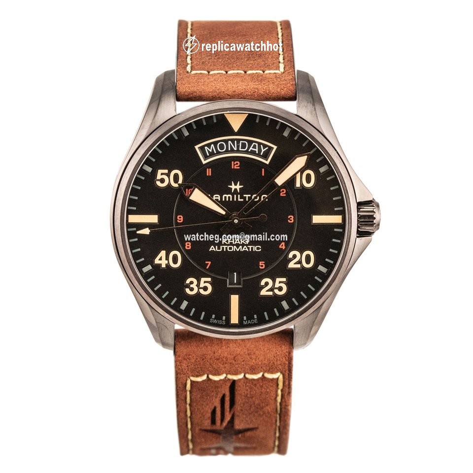 Hamilton Khaki Pilot Day Date Mens watch Unisex Automatic Steel H64605531