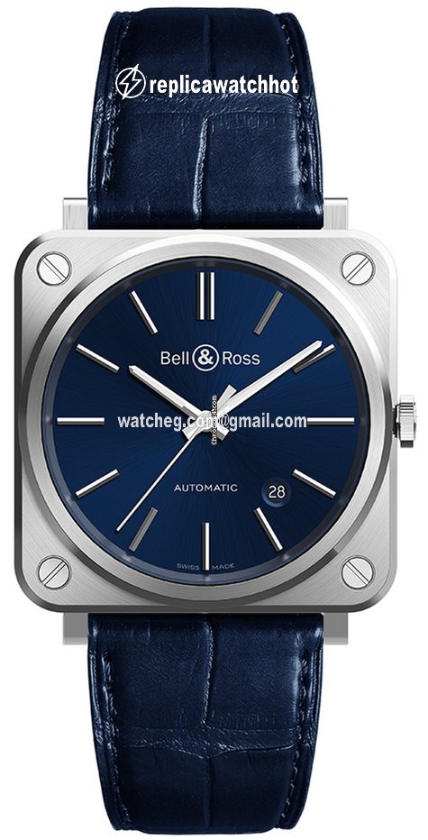Bell & Ross BR S Automatic Steel BRS92-BLU-ST SCR