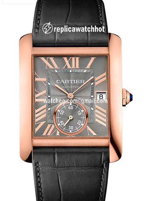Cartier Tank MC Mens watch Unisex Automatic Rose gold WGTA0014