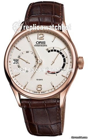 Oris Artelier Calibre 111 Mens watch Unisex Manual winding Rose gold 01 111 7700 6061-Set 1 23 86
