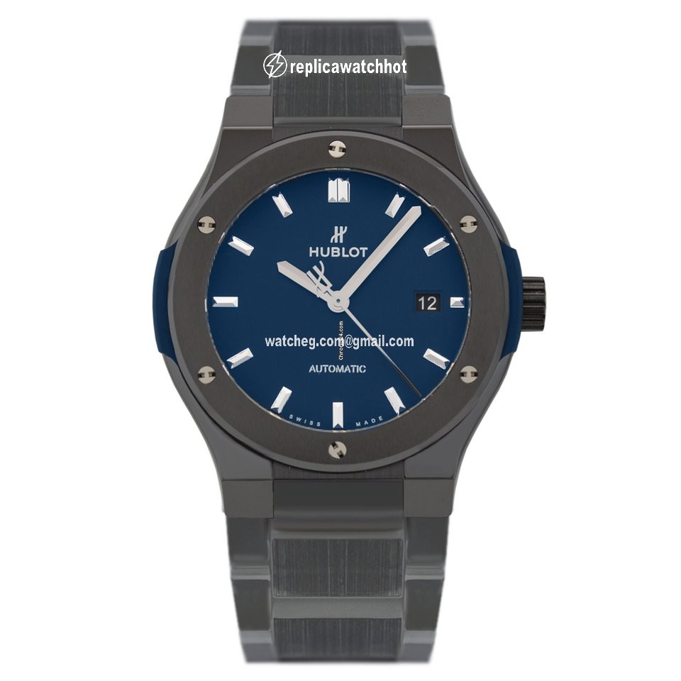 Hublot Classic Fusion Blue Womens watch Automatic Ceramic 548.CM.7170.CM
