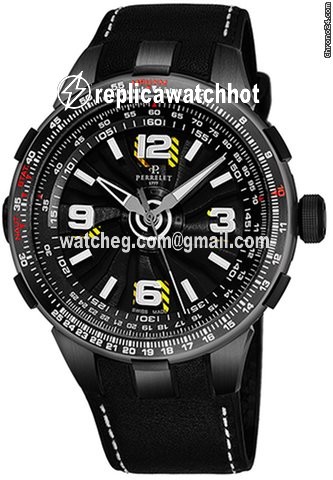 Perrelet Turbine Pilot Mens watch Unisex Automatic Steel A1086-1A