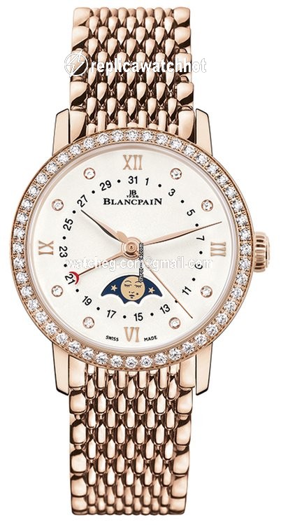 Blancpain Villeret Womens watch Automatic Rose gold 6106-2987-mmb