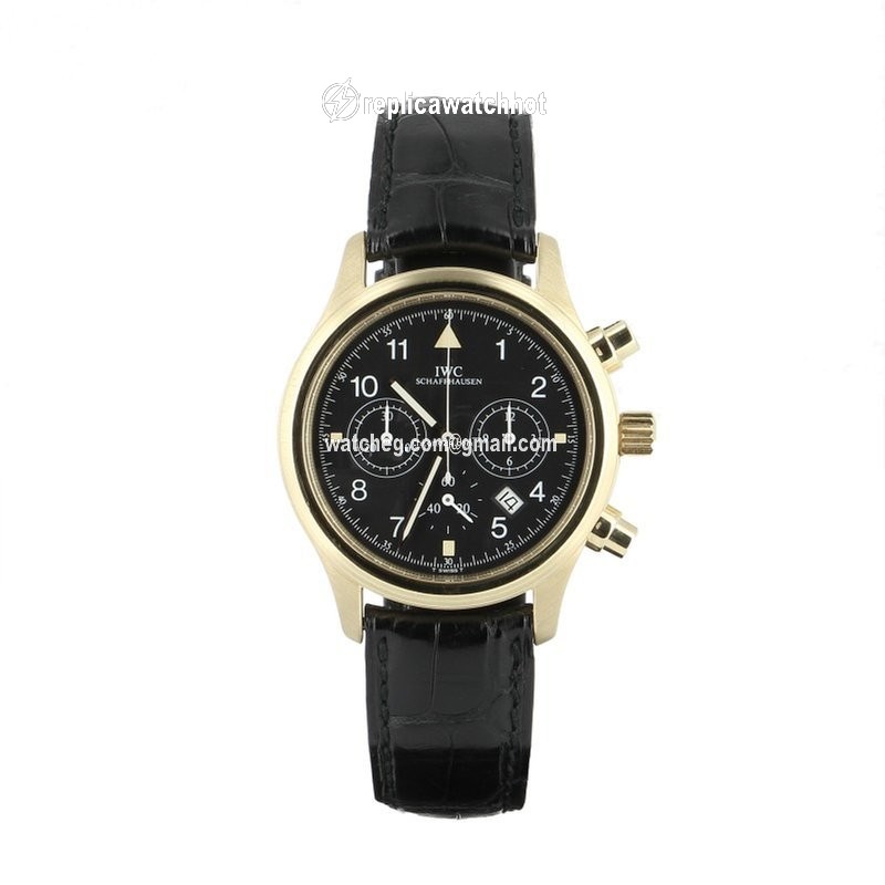 IWC Pilot Mens watch Unisex Quartz Yellow gold 3741-003