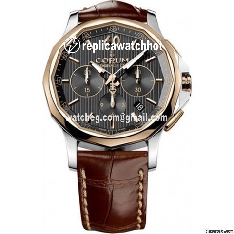 Corum Admirals Cup Legend 42 Mens watch Unisex Automatic Gold Steel 984.101.24 0F02 AN11