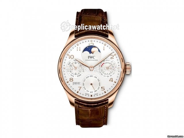 IWC Portuguese Perpetual Calendar Mens watch Unisex Automatic Rose gold IW503302