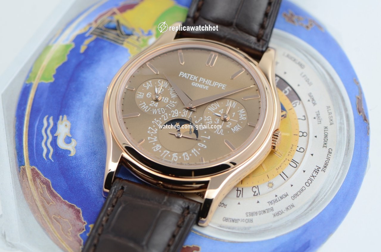 Patek Philippe Perpetual Calendar Mens watch Unisex Automatic Rose gold 5140R-001