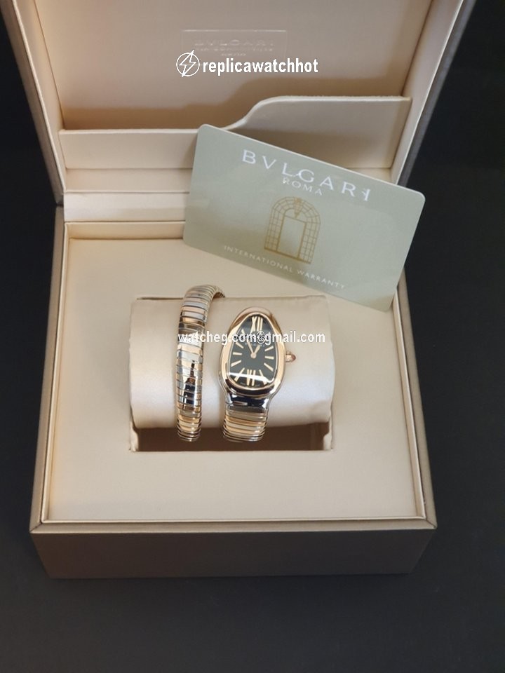 Bulgari Serpenti Womens watch Quartz Gold Steel SP35BSPG.1T- 102123
