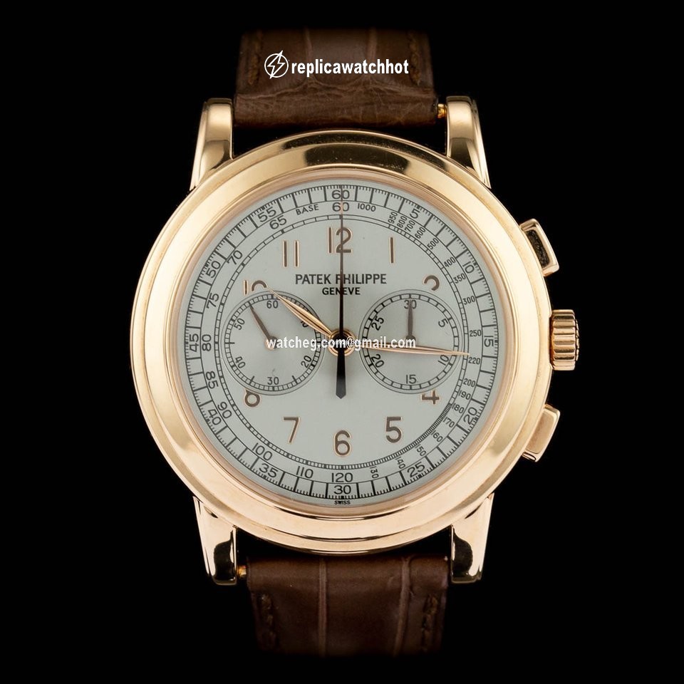 Patek Philippe Chronograph Mens watch Unisex Manual winding Rose gold 5070R-001