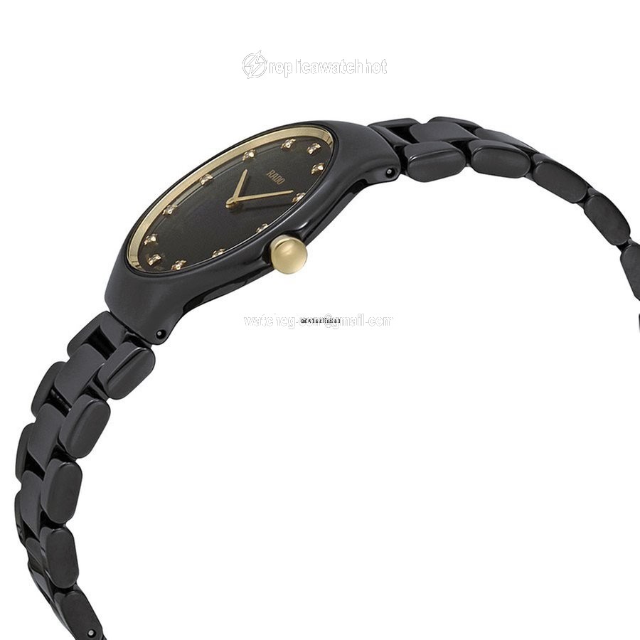 Rado True Thinline Womens watch Quartz Ceramic R27742722 2