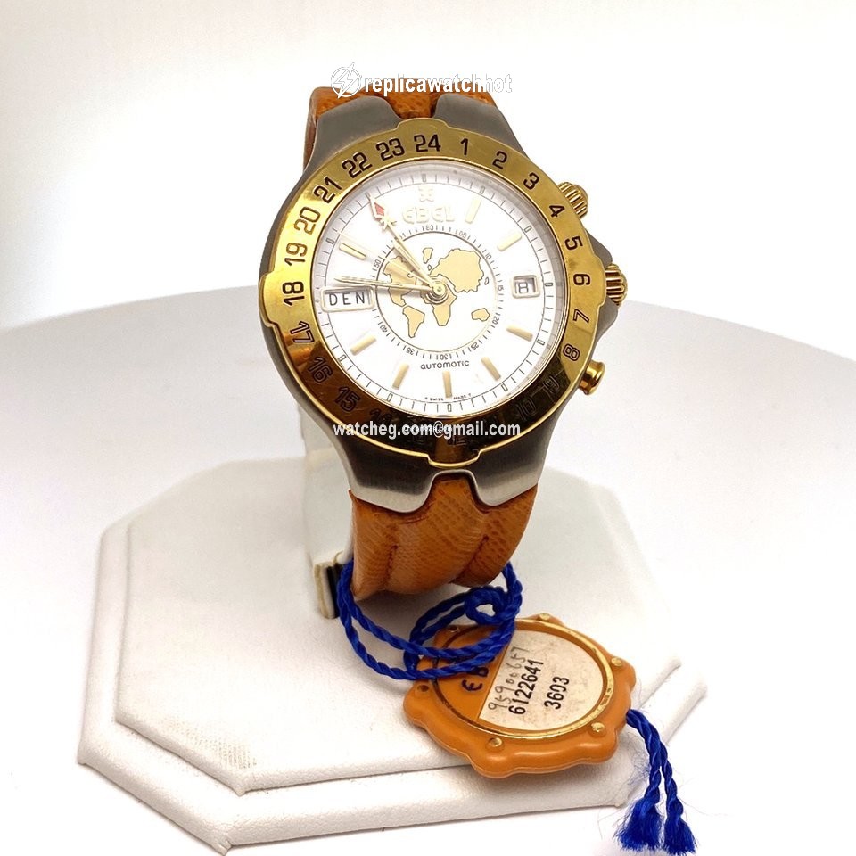 Ebel Sportwave Mens watch Unisex Automatic Gold Steel E6122641 2