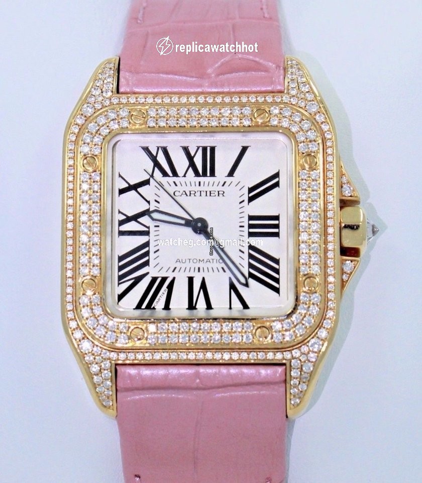 Cartier Santos 100 Womens watch Automatic Yellow gold WM502051 2880 2