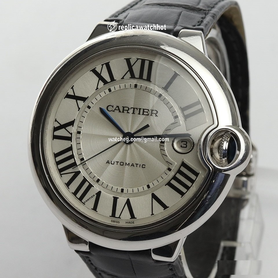 Cartier Ballon Bleu 42mm Mens watch Unisex Automatic White gold 3000 2