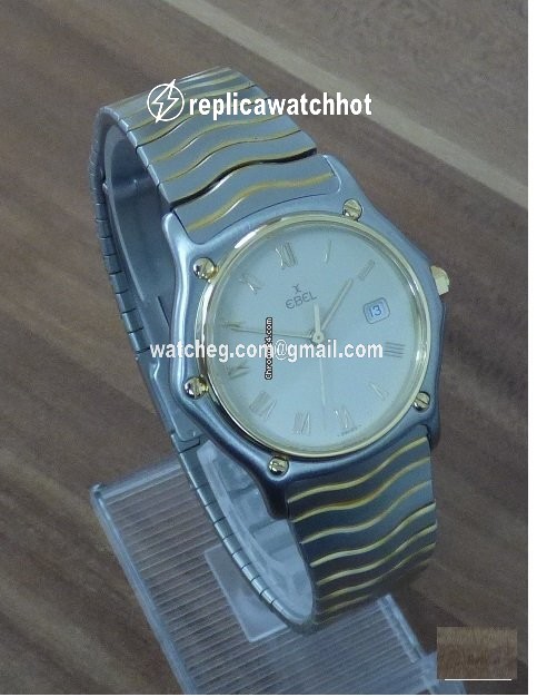 Ebel Sportwave Mens watch Unisex Quartz Gold Steel 183909 2