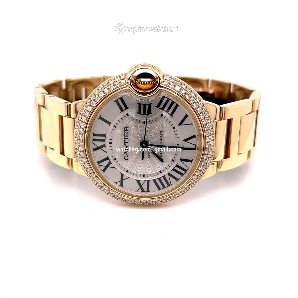 Cartier Ballon Bleu 36mm Womens watch Automatic Yellow gold WE9004Z3 2