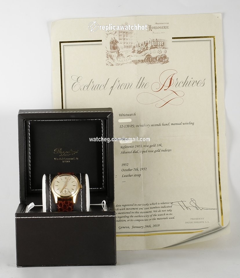 Patek Philippe Calatrava Manual winding Rose gold 2483 2