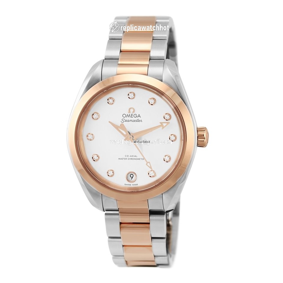 Omega Seamaster Aqua Terra Womens watch Automatic Gold Steel 220.20.34.20.52.001 2