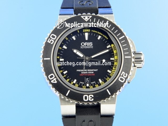 Oris Aquis Depth Gauge Automatic Steel 01 733 7675 4154-Set 2