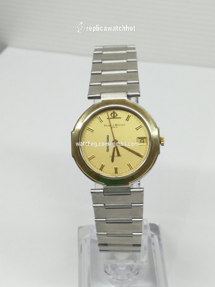 Baume & Mercier Mens watch Unisex Quartz Steel geneve date 2