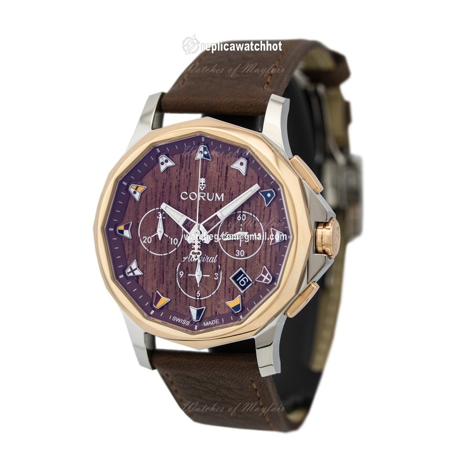Corum Admirals Cup Legend 42 Mens watch Unisex Automatic Gold Steel A984 03598 - 984.101.24 0F62 AW12 2