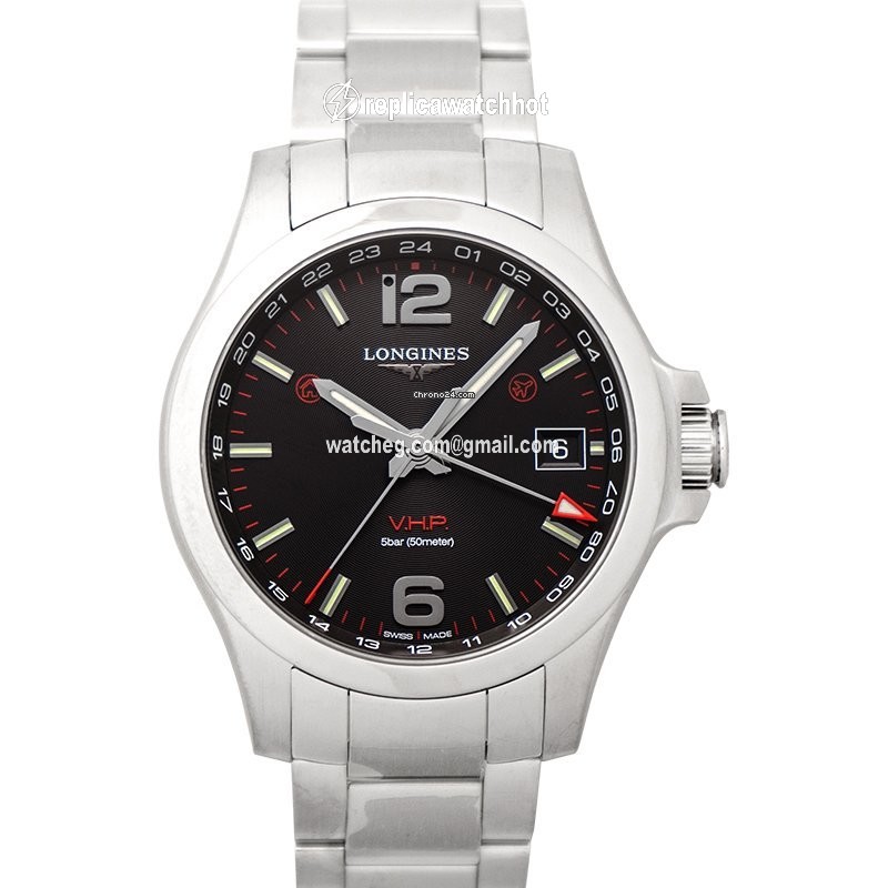 Longines Conquest Mens watch Unisex Quartz Steel L37184566 2