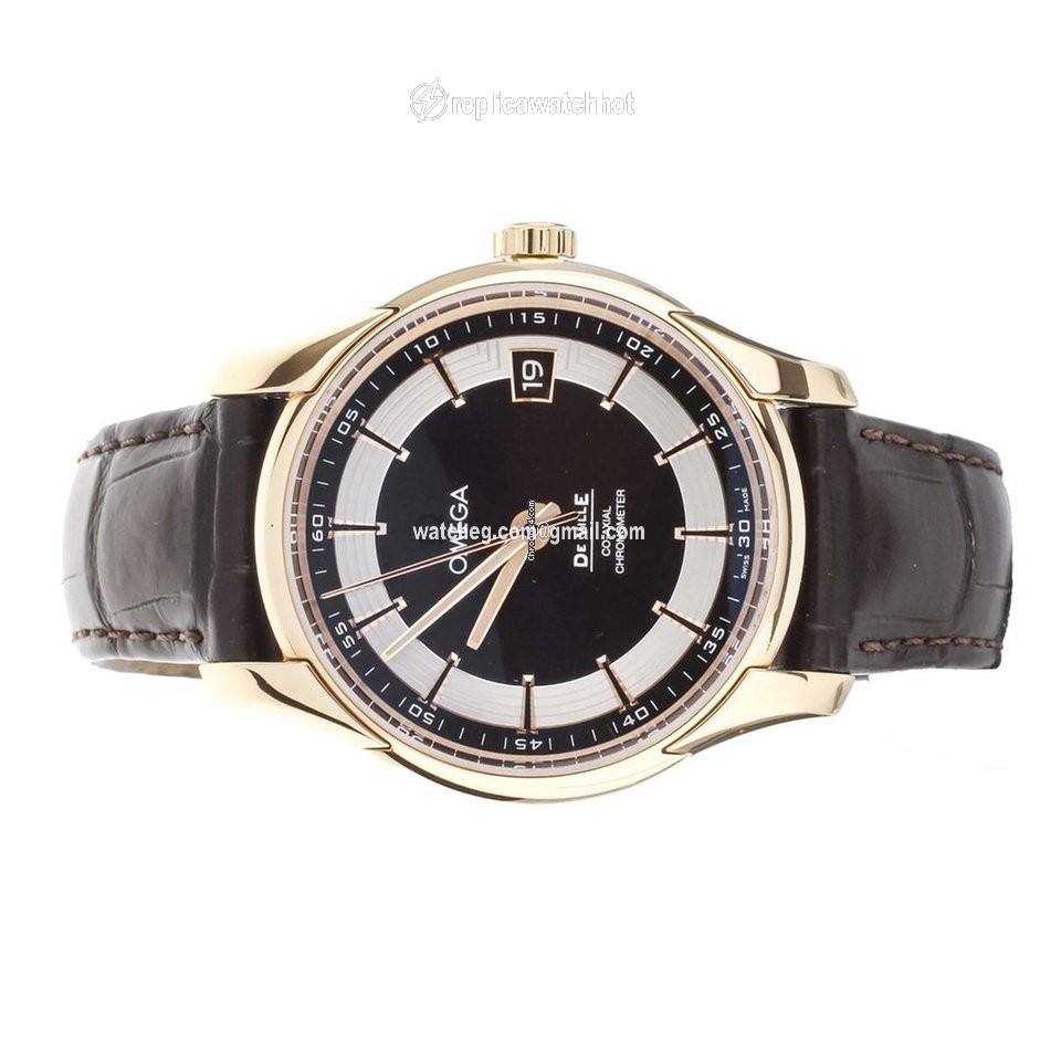 Omega De Ville Hour Vision Mens watch Unisex Automatic Rose gold O43163412113001 2