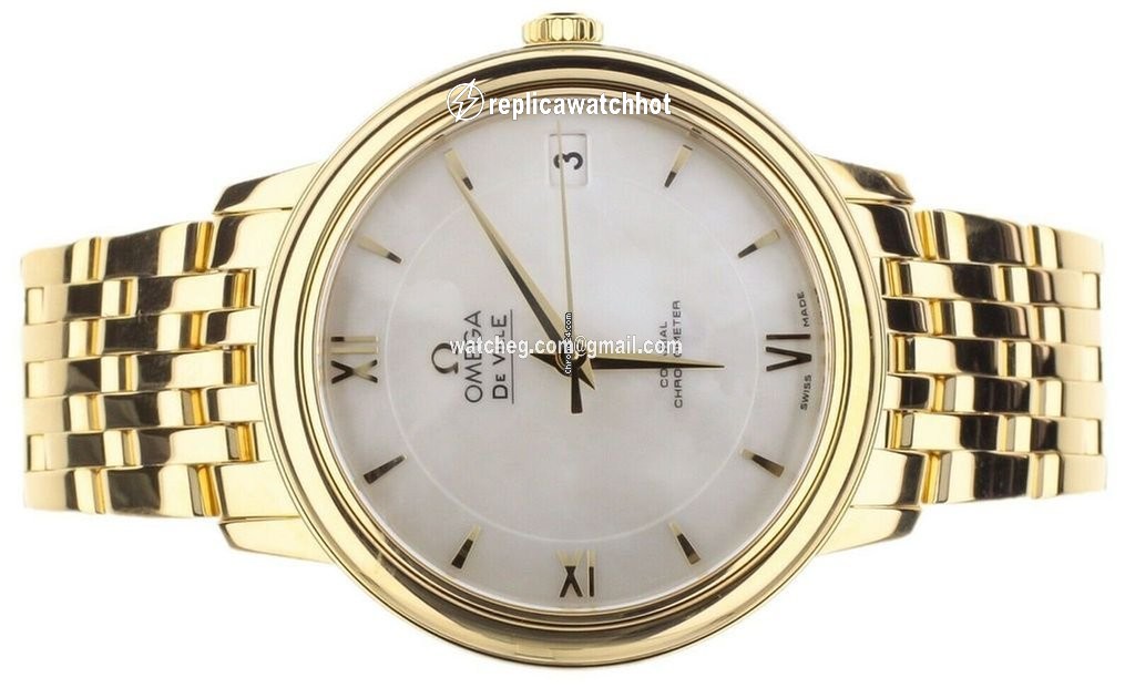 Omega De Ville Prestige Womens watch Automatic Yellow gold 424.50.33.20.05.001 2