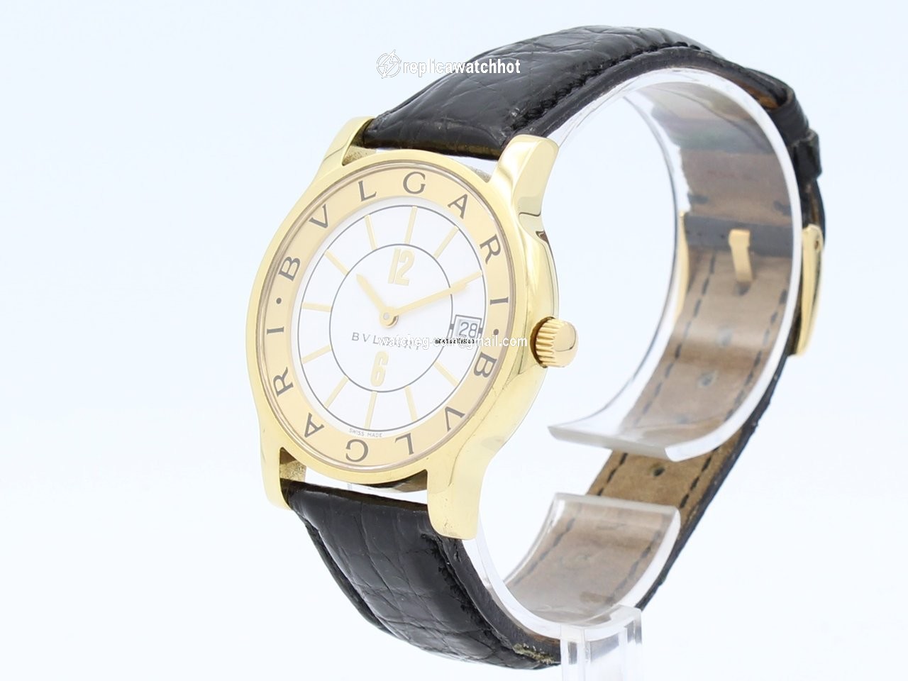 Bulgari Solotempo Mens watch Unisex Automatic Yellow gold ST 35 G 2