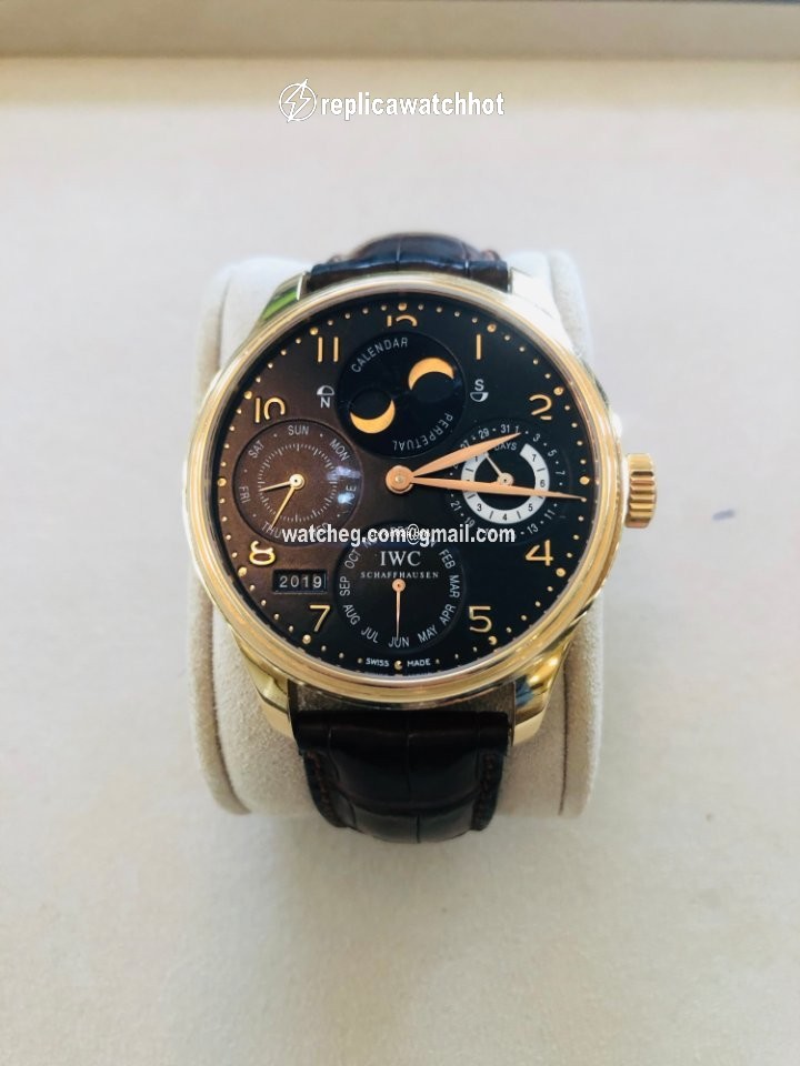 IWC Portuguese Perpetual Calendar Mens watch Unisex Automatic Rose gold IW5021 2