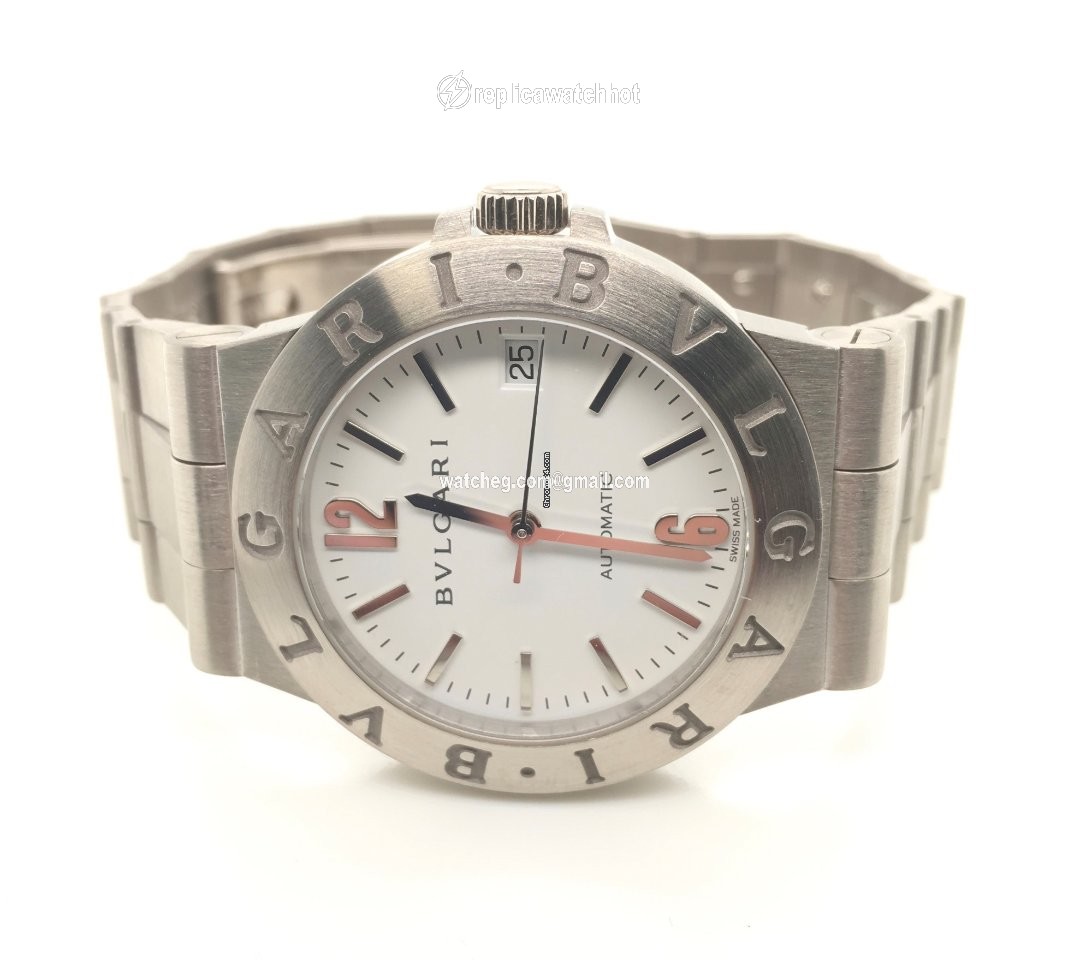 Bulgari Diagono Mens watch Unisex Automatic White gold LCW35G 2