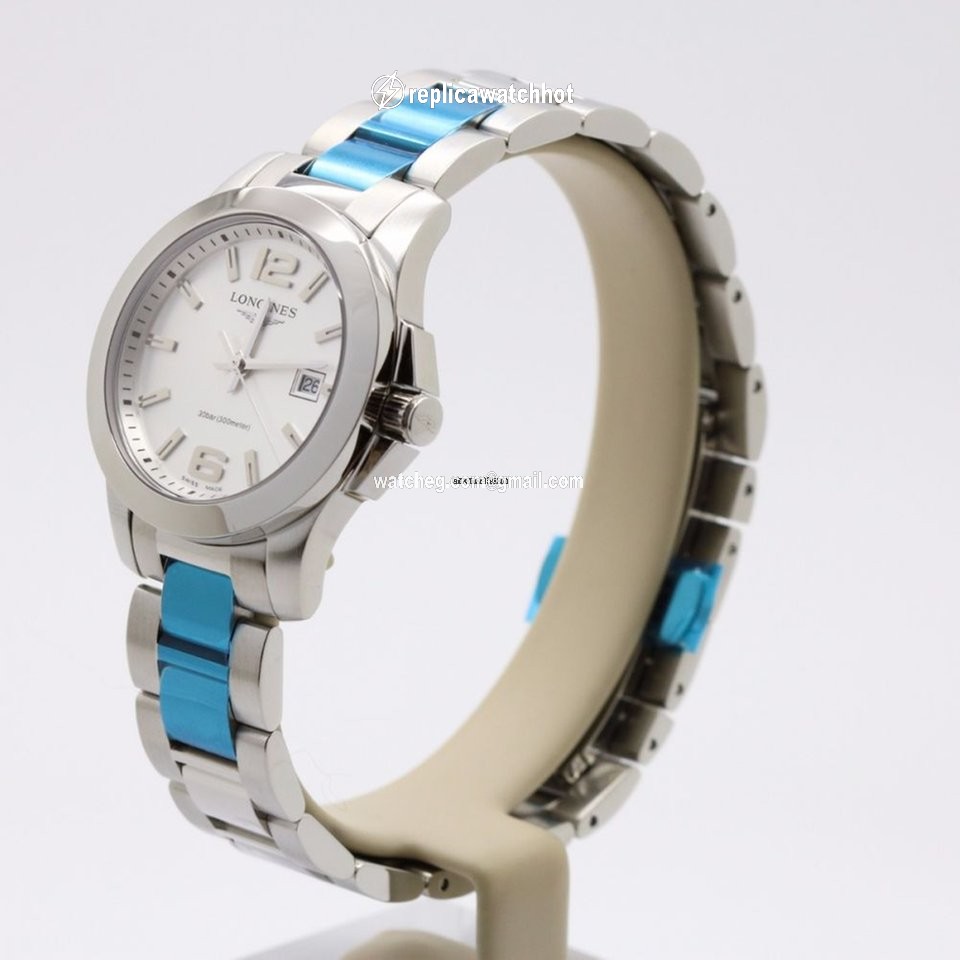 Longines Conquest Womens watch Quartz Steel L3.376.4.76.6 2