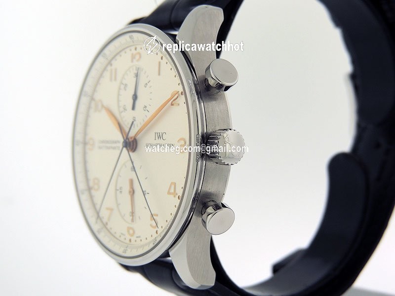 IWC Portuguese Chronograph Mens watch Unisex Manual winding Steel IW3712-02 2