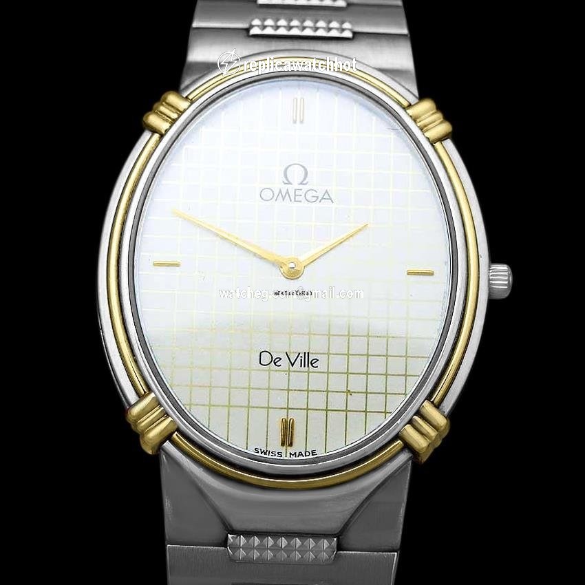 Omega De Ville Mens watch Unisex Quartz Gold Steel AB 2 2
